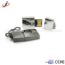 Portable nuevo diseño de metal colgante USB Flash Memory